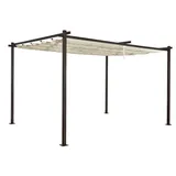 Jet-LIne® Gartenpavillon Pergola Pavillon Metall LUXOR LIGHT 3x4m Gartendach