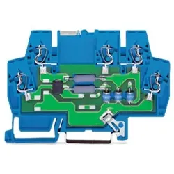 Wago 792-803 Überspannungsschutzmodul für Signaltechnik, Nennspannung DC 24 V, für 2 Signalpfade mit gemeinsamer Ableitung 792803