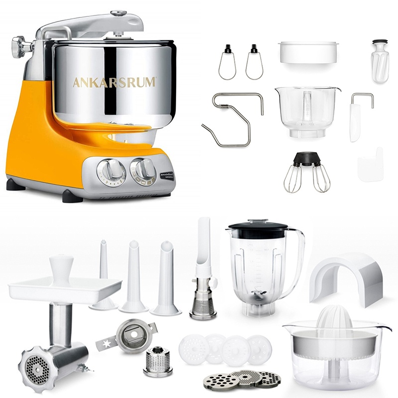 Ankarsrum Küchenmaschine Assistent Original 6230 Sunbeam Yellow Deluxe Paket