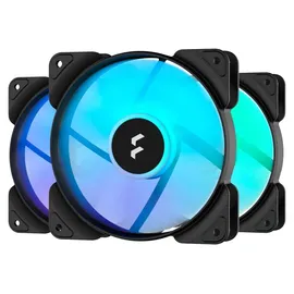 Fractal Design Aspect 12 RGB PWM Black Frame 3-Pack Computer Fan