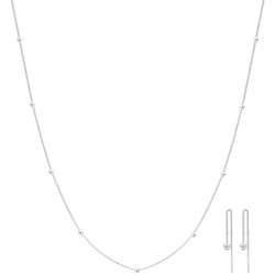Elli Geo Kugel Minimal Basic 925 Silber Rond Schmuck-Set   Damen 