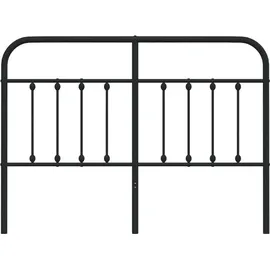 vidaXL Ersatz-Kopfteil Metall Schwarz 140 cm
