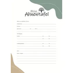 RNK Ahnentafel A2 Meine Ahnentafel 2807 für 7 Generationen