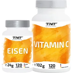 Eisen + Vitamin C Bundle - Stärkt das Immunsystem auch gut für Frauen! 100g