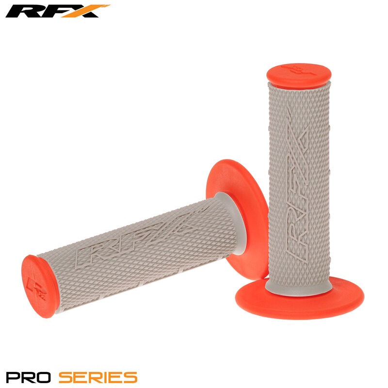 RFX Paar Zwei-Komponenten-Griffe Pro-Serie Mittelteil schwarz (Grau/Orange), schwarz