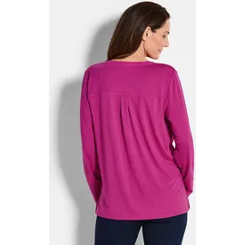 GOLDNER Kurzarmbluse pink 25