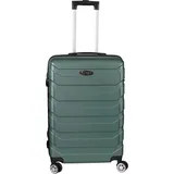 H4L Koffer Trolley Reisekoffer Hartschalenkoffer Grün 44x27x64cm 4 Rollen