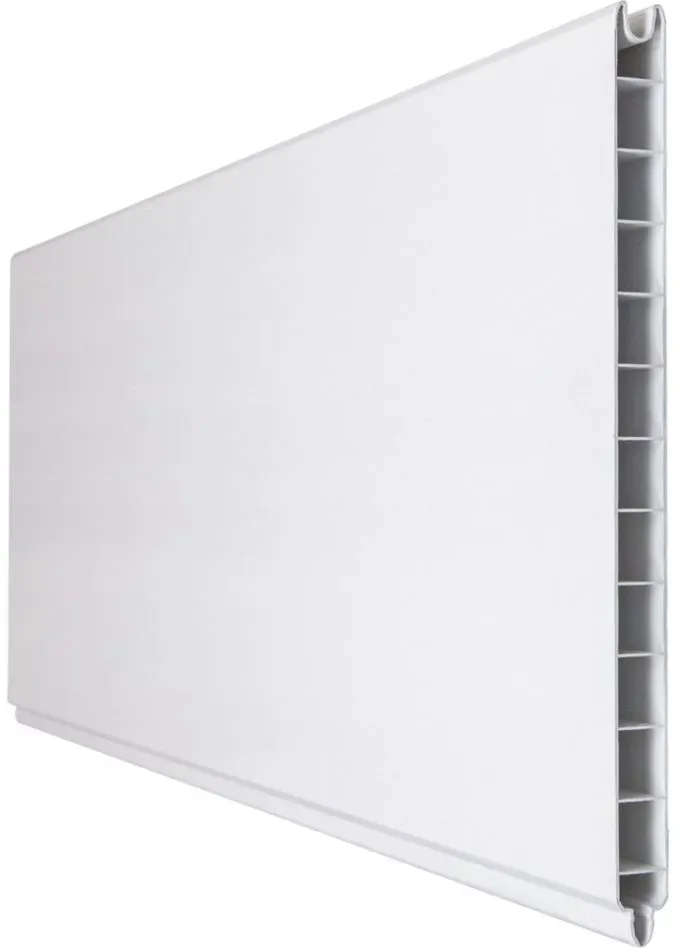 GroJa BasicLine PVC-Steckzaun Sichtschutzzaun Weiss Einzelprofil Sichtschutz Lamellenzaun