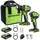 Greenworks POWERALL 24V Akkuschrauber + Schlagschrauber Set inkl. 2 x 2,0 Ah + 65W USB-C Schnellladegerät