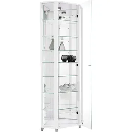 fif Möbel »TRIO«, Eckvitrine/Glasvitrine 1x Glastür, perfekt für Sammler, Sammlervitrine