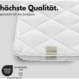 Sämann Bettdecke 155x200 cm, 2-teilige Ganzjahresdecke atmungsaktiv