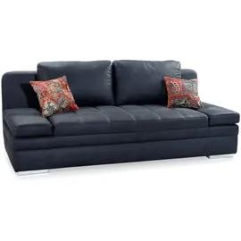 luma-home Schlafcouch Mikrofaser 2-Sitzer Grau