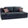 luma-home Schlafcouch Mikrofaser 2-Sitzer Grau