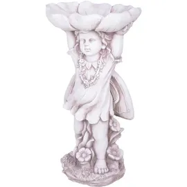 deluke Gartenfigur UWE Kunststoff Weiß 64x33x35cm Gartendeko Outdoor Figur