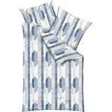 Traumschlaf Traumschlaf, Bettwäsche, Seersucker Bettwäsche Mikado blau (Bettwäsche Set, 135x200 cm + 80x80 cm)