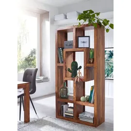FineBuy Bücherregal 90 x 180 cm Sheesham
