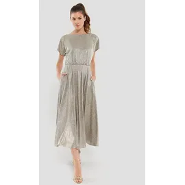 Swing Kleid Abendkleid Gold/Silber 36