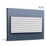 Orac 3D Wandpaneel Orac Decor W109 Weiß 2 St. 200 x 25 x 1,3 cm