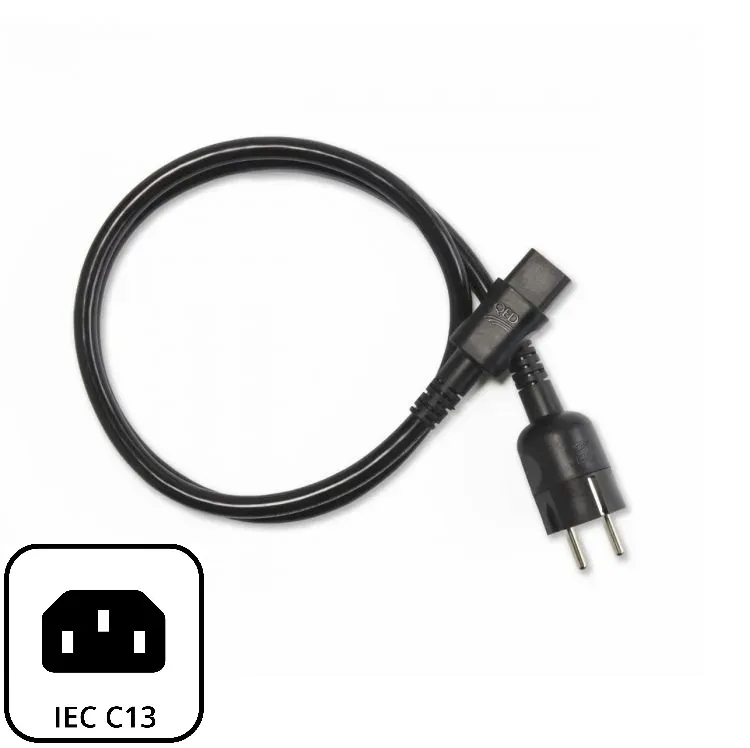 QED XT3 Hifi Netzkabel Stromkabel 2,0m 3x 1,5mm2 C13 QE4820