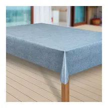 Laro Wachstuch-Tischdecke abwaschbar 110 x 110 cm Blau