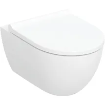 Geberit Acanto Wand-WC mit WC-Sitz Weiß KeraTect