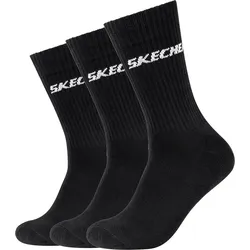 3 Paar Skechers Unisex Sportsocken Tennissocken cushioned long Socken SK41109 SCHWARZ 43/46