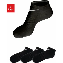Nike Everyday Lightweight No-Show-Trainingssocken Black/White 38-42