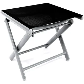 Mojawo Klapphocker Aluminium Silbergrau/Schwarz