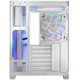 MODECOM Volcano Panorama Apex ARGB 3F MIDI (AT-PANORAMA-3F-ARGB-20-000000-0002) (mATX, ITX, ATX), PC Gehäuse, Weiss