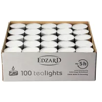EDZARD Teelicht Teelichter 100 Stück (Set, 100 Stück), Aluminiumhülle, Marke WENZEL