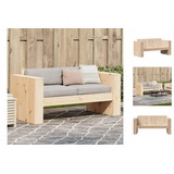 vidaXL Gartensofa 2-Sitzer 134x60x62 cm Massivholz Kiefer