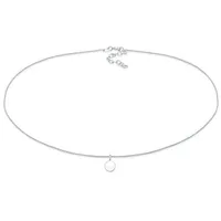 Elli Choker Panzerkette Plättchen 925er Silber silberfarben