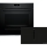 Bosch Einbau-Backofen-Set, HBA271BB3 + PVS811B16E, Einbau-Backofen, Kochfeld mit Dunstabzug (Induktion)