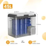 Tragbare Kühlbox - Kompressor Kühlschrank Gefrierbox 45 l - 12/24 V DC - 100–240 V AC - Für Auto Wohnmobil Camping