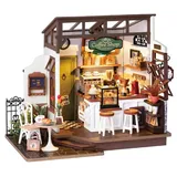 ROBOTIME Café-Shop DIY Puppenhaus-Bausatz 25x15x19,5cm