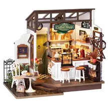 ROBOTIME Café-Shop DIY Puppenhaus-Bausatz 25x15x19,5cm