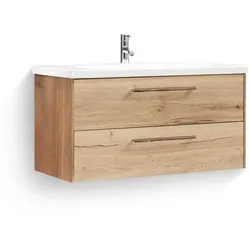 Marlin Waschtischkombination 3400 Modern Holzoptik Braun Eiche