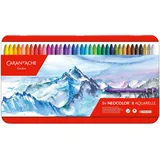 Caran d'Ache Aquarell-Wachsmalstift Neocolor II 84 St. Mehrfarbig