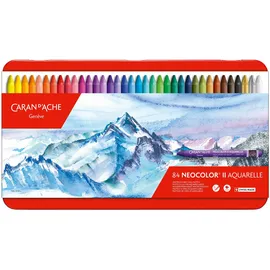 Caran d'Ache Aquarell-Wachsmalstift Neocolor II 84 St. Mehrfarbig