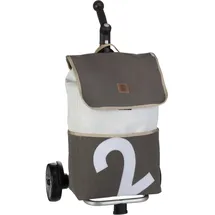 360 Grad Einkaufstasche Mole grau/weiß 50 Liter