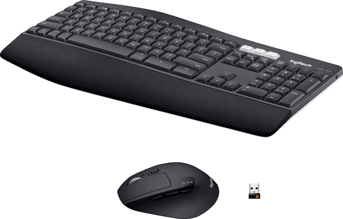 Logitech Wireless Performance Combo MK850 - DE-Layout Tastatur schwarz