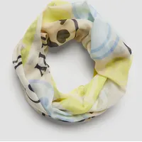 s.Oliver Loop-Schal mit S.W.-Smiley®-Print - Einheitsgröße