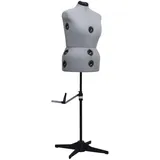 vidaXL Schneiderpuppe Verstellbar Weiblich Grau L 44-50