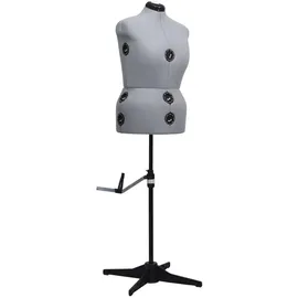 vidaXL Schneiderpuppe Verstellbar Weiblich Grau L 44-50