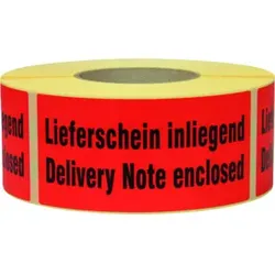 TransPak Hinweis Etiketten Lief.schein inliegend