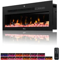 Wandkamin Elektrokamin Panorama LED Flammeneffekt Elektrischer Kaminofen Heizer