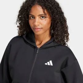 adidas Future Icons 3-Streifen Reißverschlusspullover Black S