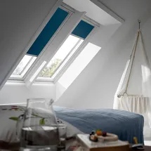 VELUX Verdunkelungsrollo DKL UK08 uni dunkelblau/aluminium