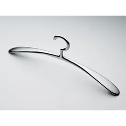 Kleiderbügel Apollo ASK Kleiderbügel Aluminium poliert grau, Designer Designbüro Wenisch & Partner, 16x45x4 cm