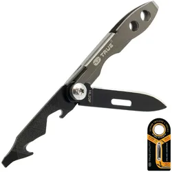 TRUE UTILITY Taschenmesser Tweezer Mini Multi Tool Klappmesser Schlüsselanhänger